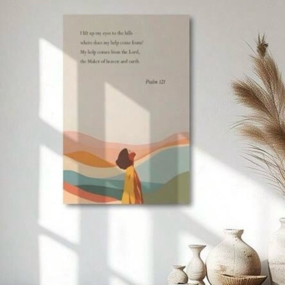 My Help Comes From the Lord Wall Art, 8x12 - Picture 2 of 8